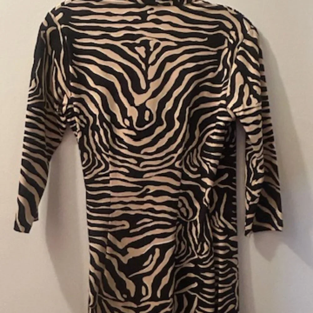 J. McLaughlin Black Sand Savannah Catalina Cloth Print Panama Wrap Dress NEW - Picture 15 of 16
